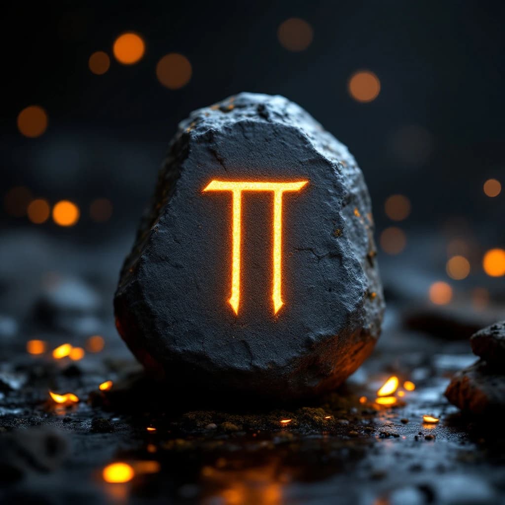 Ansuz rune stone