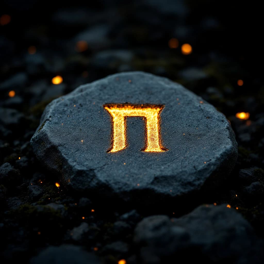 Perthro rune stone
