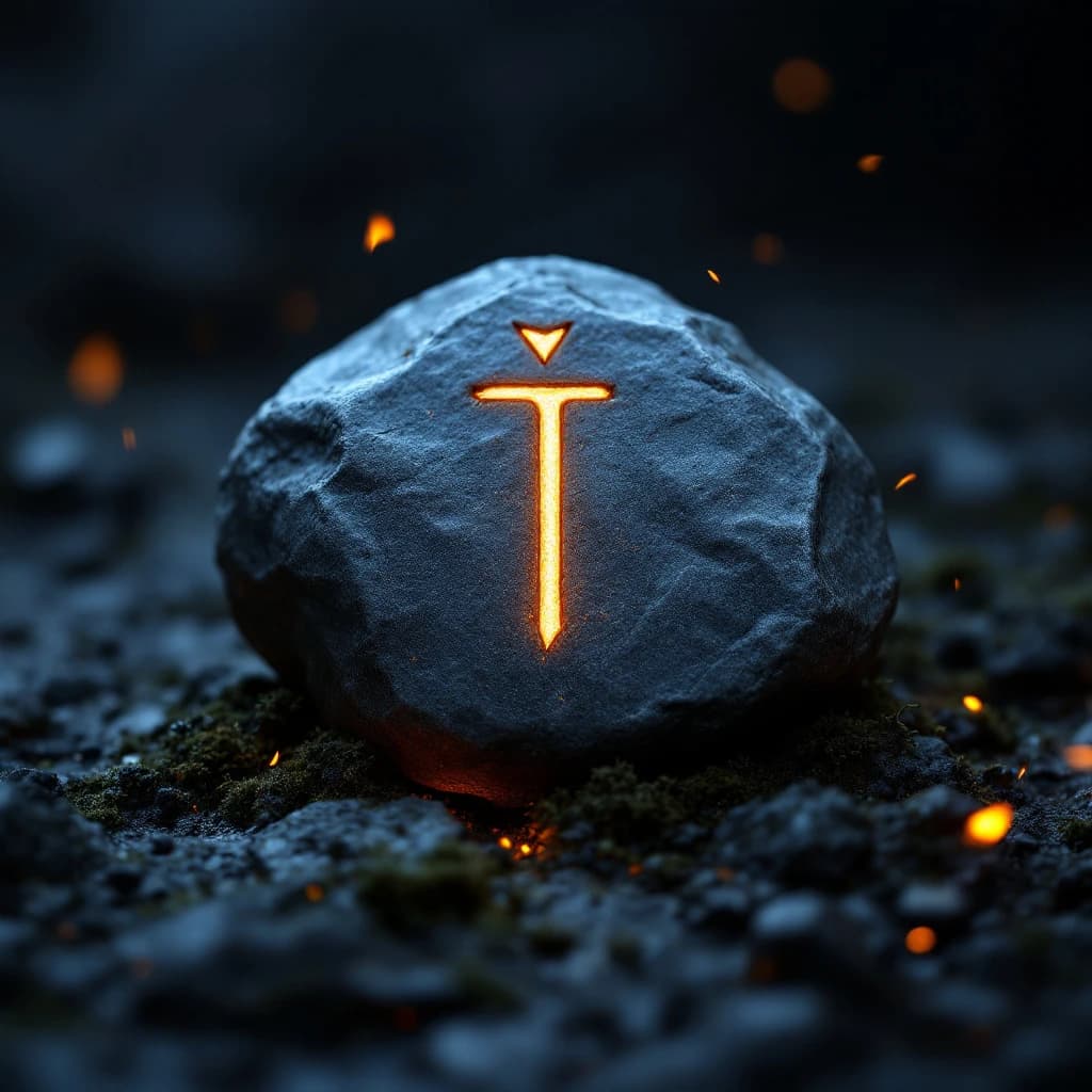Wunjo rune stone