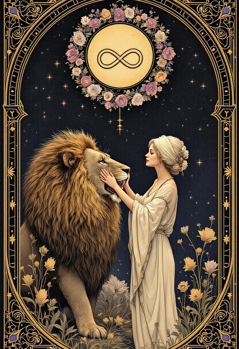 Strength tarot card