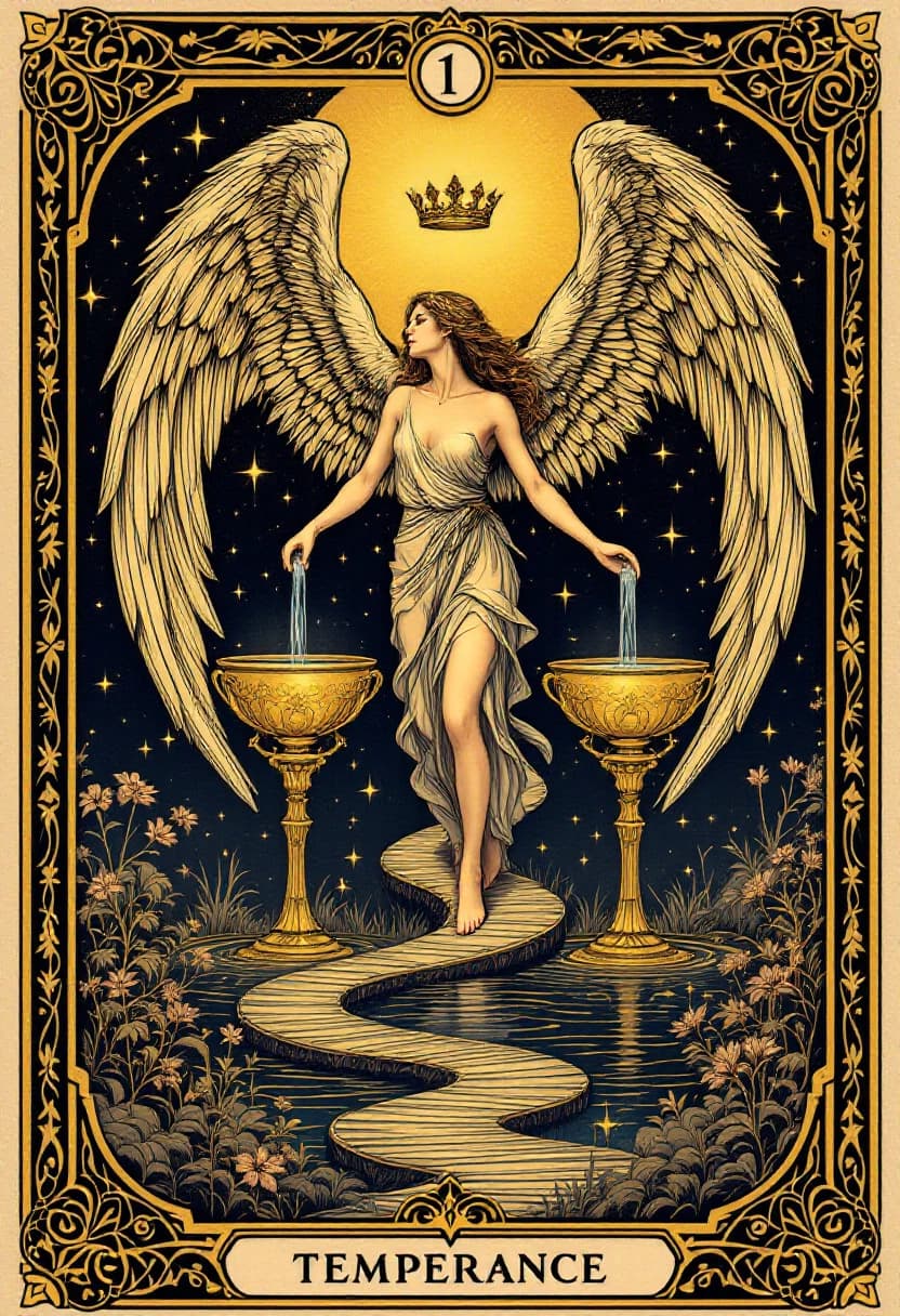 Temperance tarot card