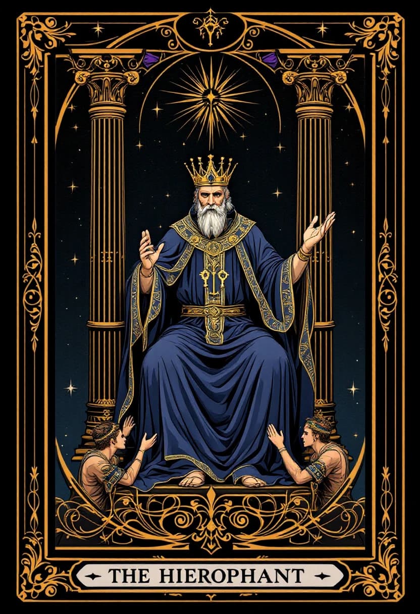 The Hierophant tarot card