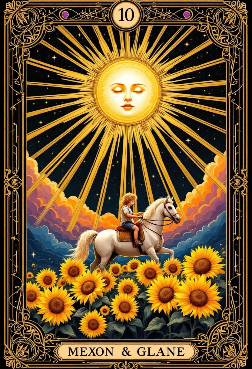 The Sun tarot card